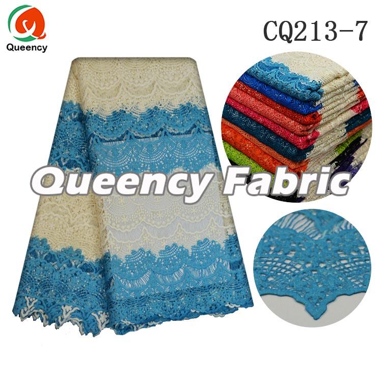 Turquoise Blue Water Soluble Cupion Lace 