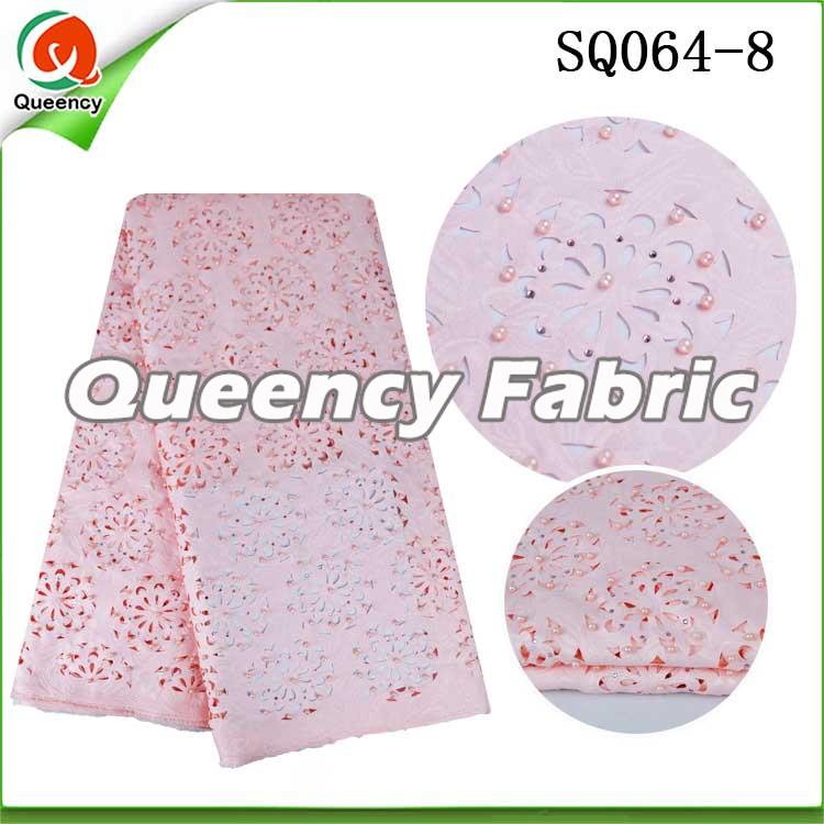 Laser Lace Material In Pink