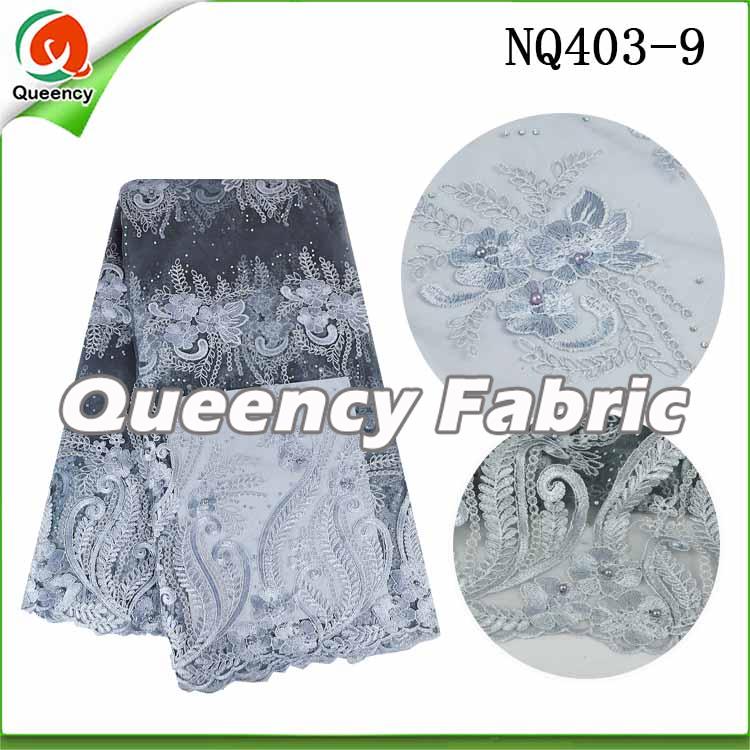 NET LACE IN SILVER