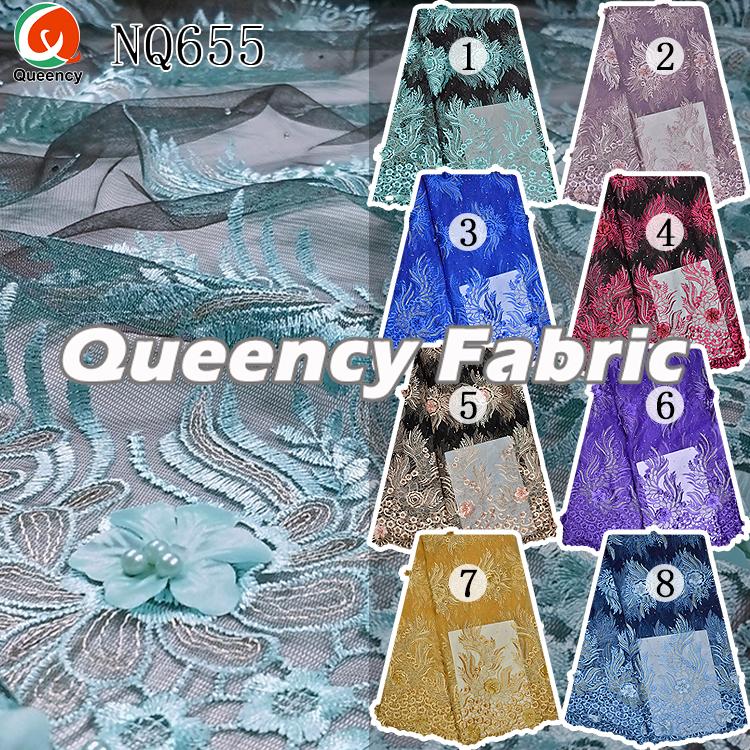 Beaded Net Fabric 3d Lace Beaded Net Fabric 3d Lace