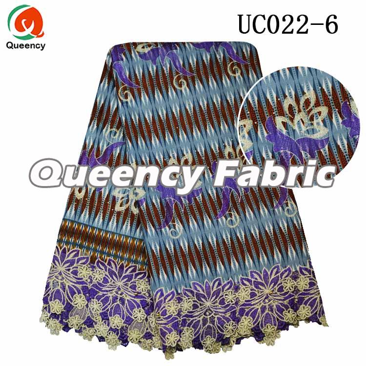 Wax Lace Embroidered Fabric Wax Lace Embroidered Fabric