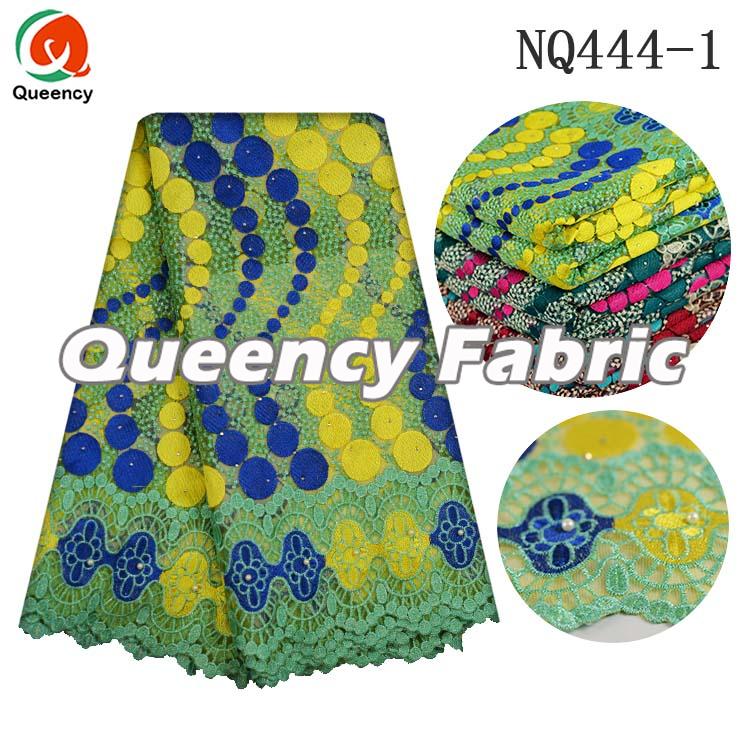 High Quality French Beaded Cotton Lace
