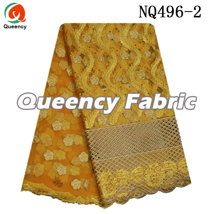 Gold Tulle Style Nigeria Lace 