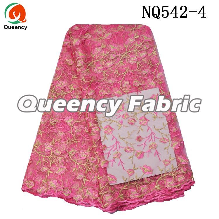 Pink African Tulle Fabric Lace Pink African Tulle Fabric Lace