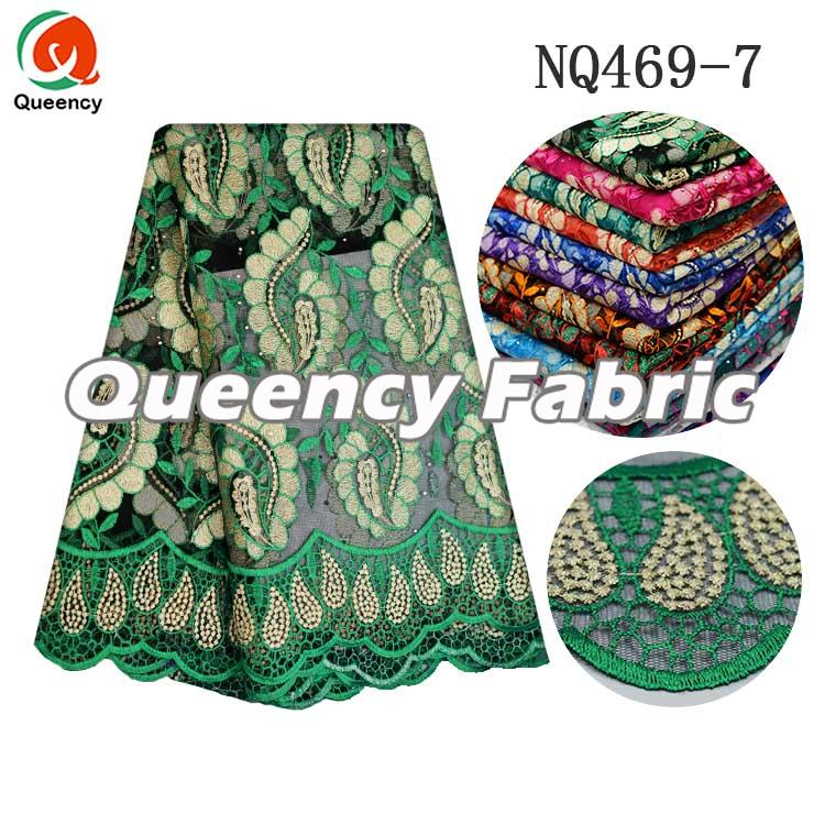 Green Lace African French Style