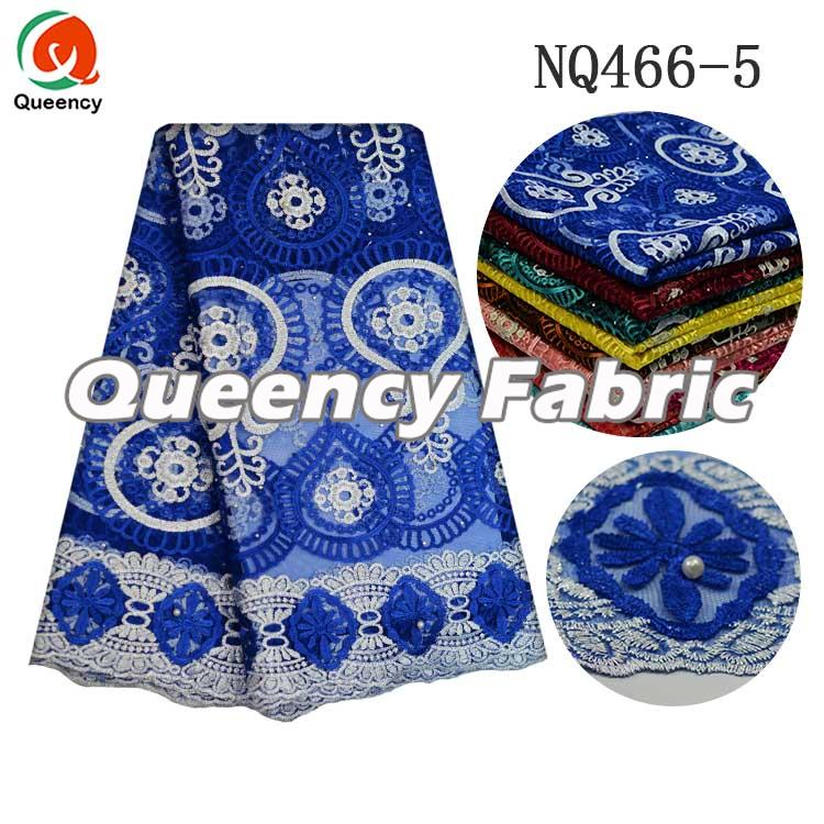 Royal Blue Lace Fabric