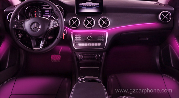12 Colors Ambient Light and Foot Lamp for Mercedes A Class W176 W177 B Class W246 GLA CLA