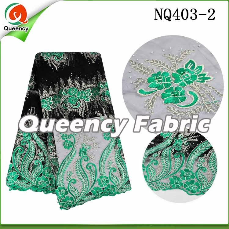 NET LACE IN GREEN