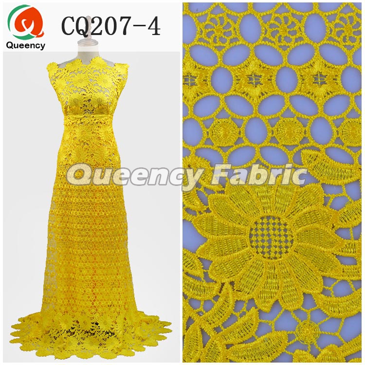 Yellow Nigerian Cord Lace Dress Styles Yellow Nigerian Cord Lace Dress Styles