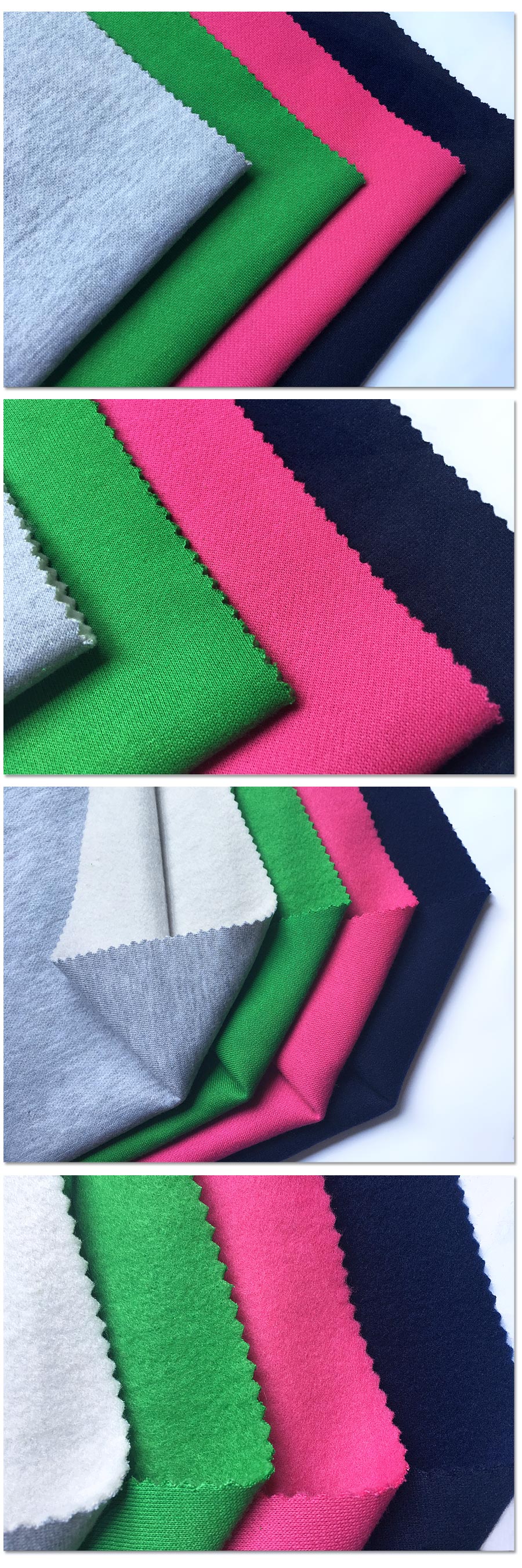 Brushed CVC 60% Cotton 40% Polyester Fleece Fabric