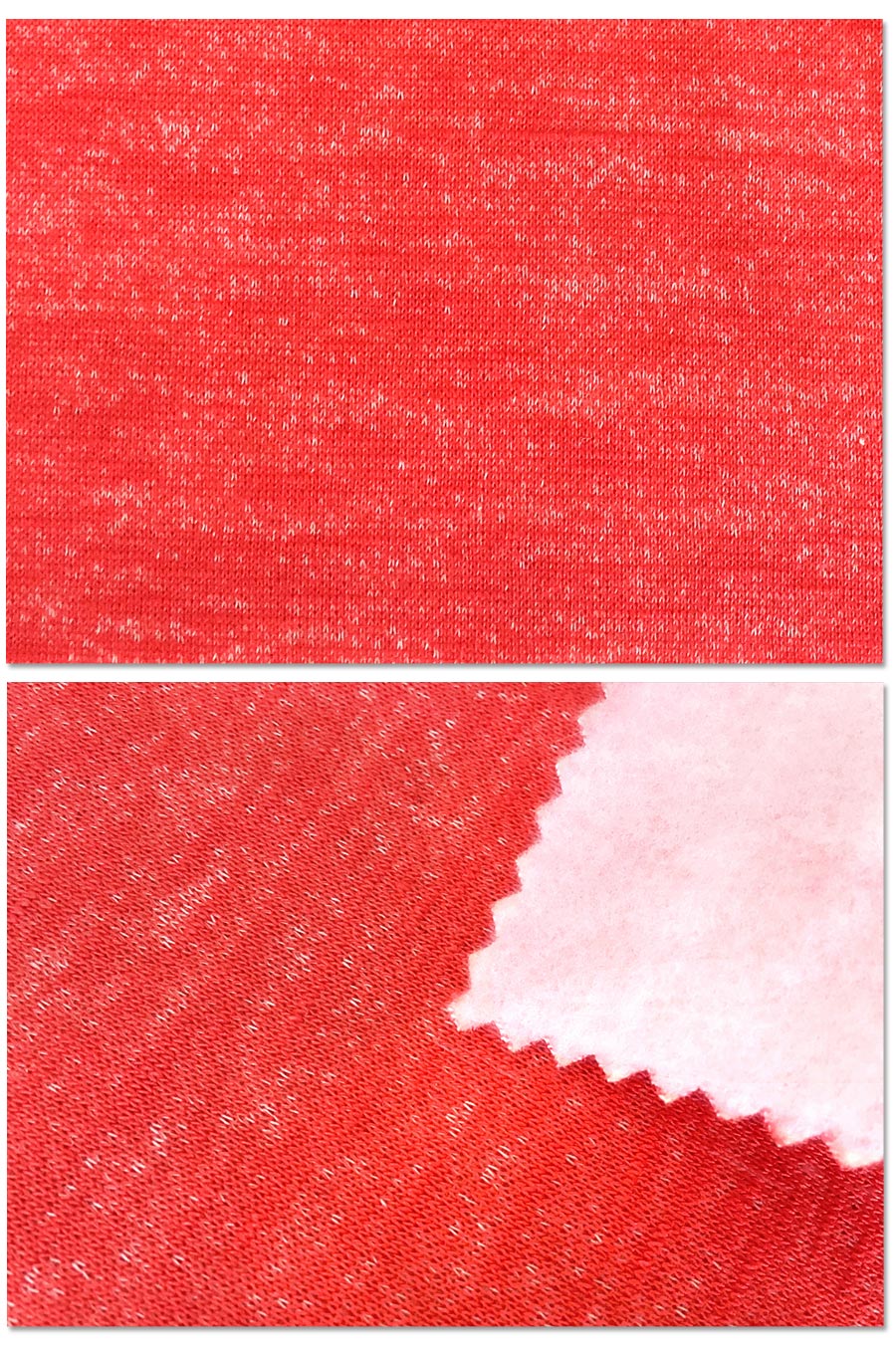 280G Knitted Melange Brushed Fleece Fabric