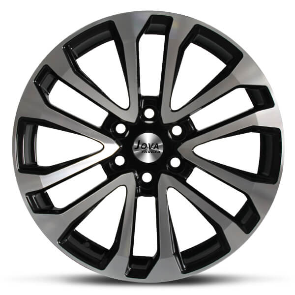 black machine face wheels