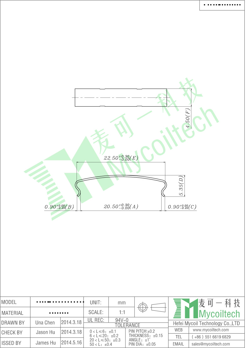 RM12 Transformer Clips without Pins for Ferrite Cores