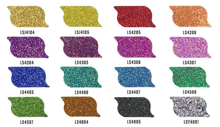 color catalogs of laser rose red glitter powder