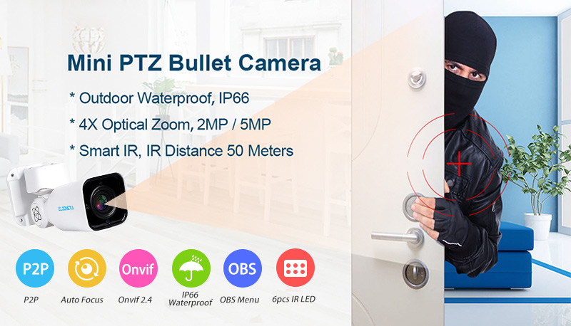IP Mini PTZ Security Camera