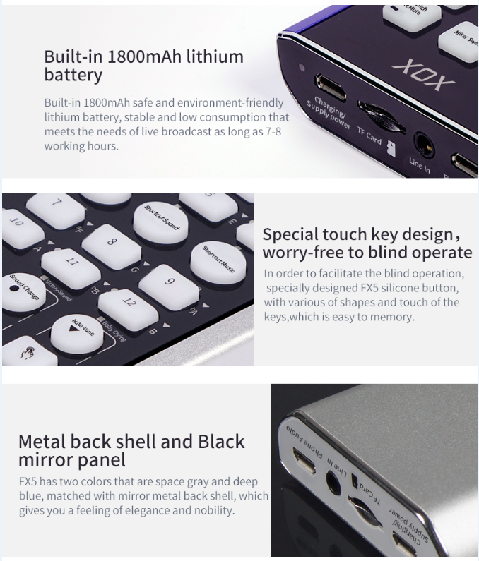 Built-in battery sound device