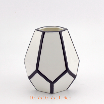 faceted mini ceramic planter