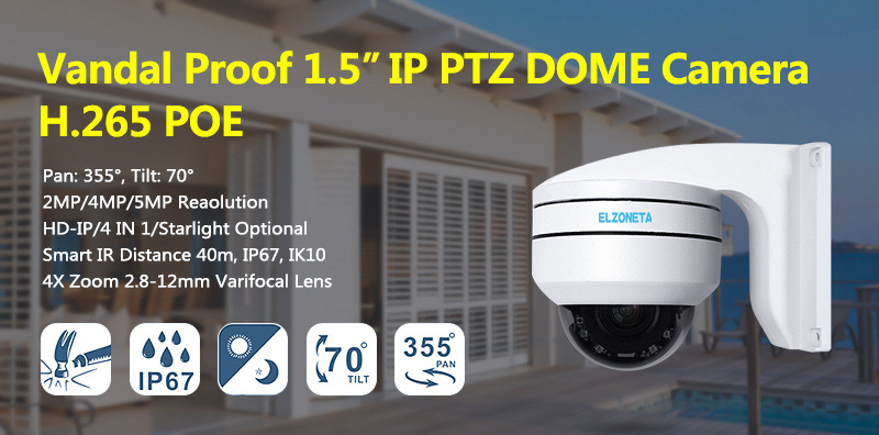Mini IP PTZ Dome Camera