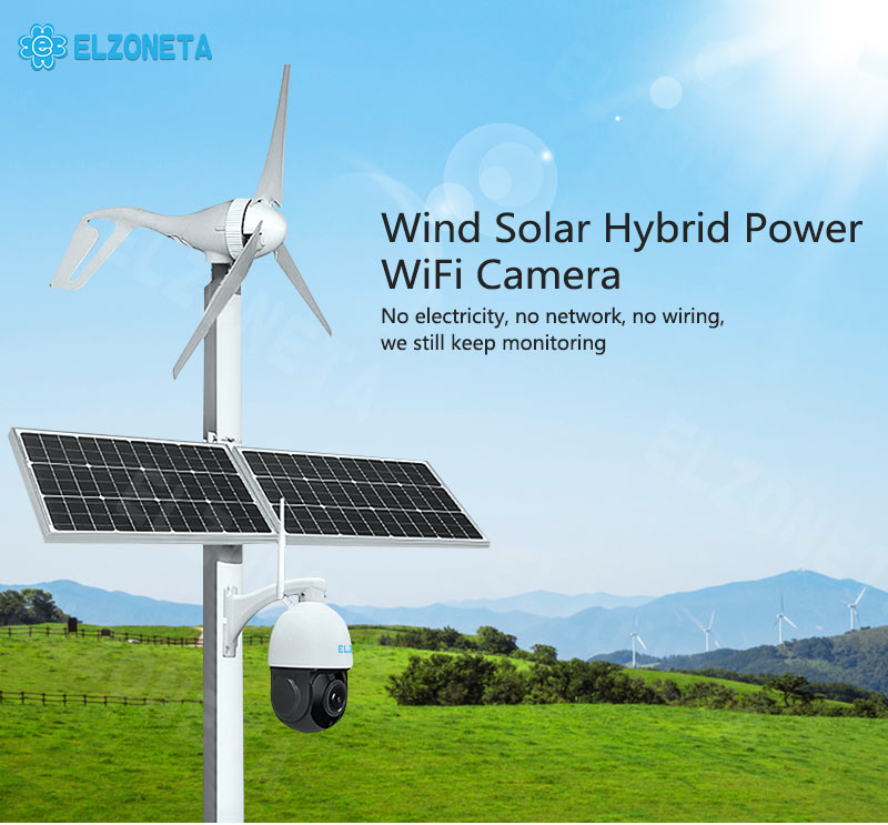 4G Wind Solar Hybrid Powered Wireless Speed Dome Camera