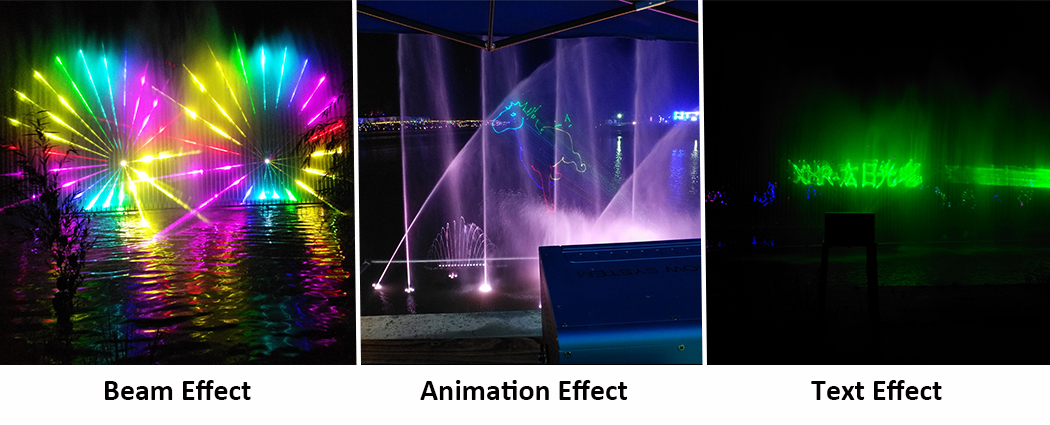 Water Fountain Laser Light