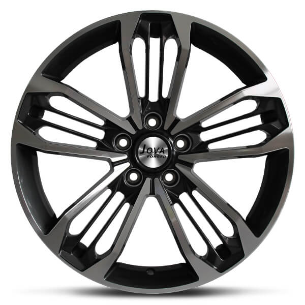 mustang wheels black machined