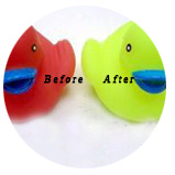Thermal color change pigment for plastic Thermal color change pigment for plastic