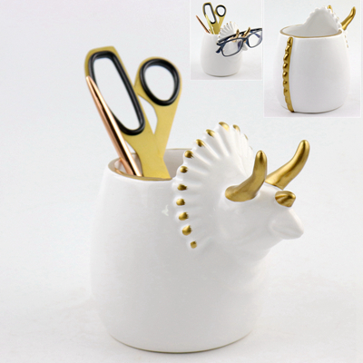 Ceramic Dinosaur Pen Box Ceramic Dinosaur Pen Box