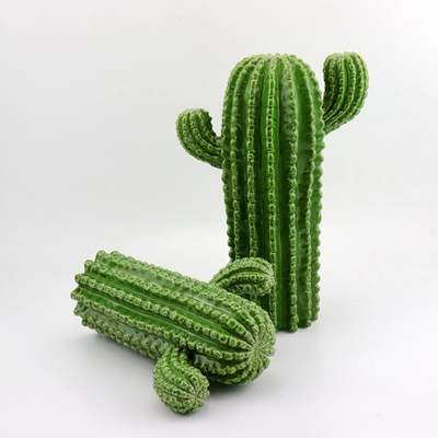 Ceramic Green Cactus Decor