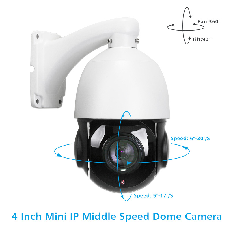 4 inch ip middle speed dome camera
