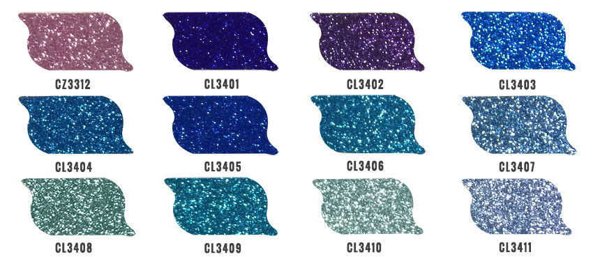 Blue glitter powder color chart Blue glitter powder color chart