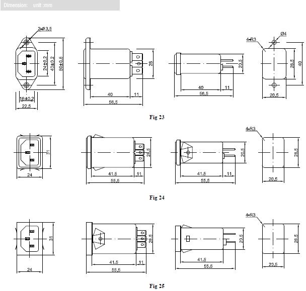 IEC Filter Electrical Schematic IEC Filter Electrical Schematic