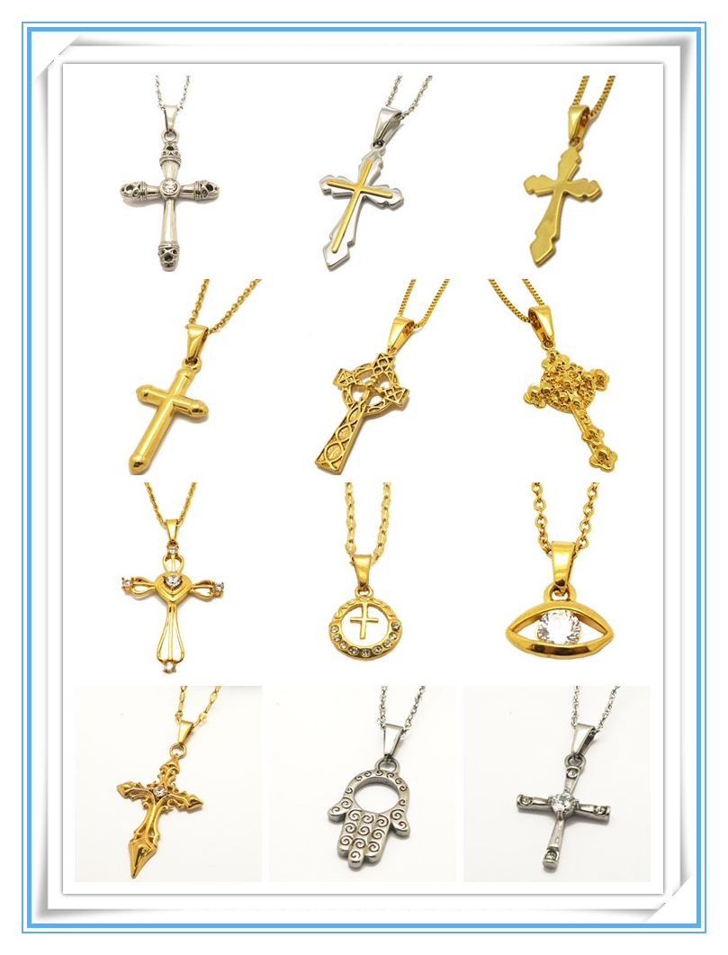 custom stainless steel maltese cross pendant