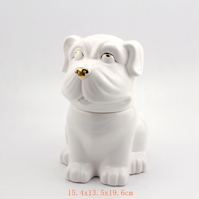 ceramic bulldog cookie jar