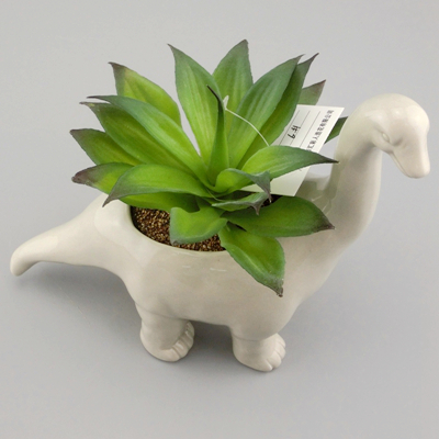 dinosaur planter diy