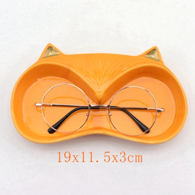Ceramic Fox Eyeglasses Tray Ceramic Fox Eyeglasses Tray