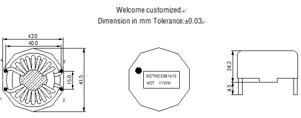 China Fcatory High Quality Encapsulated Common Mode Chokes