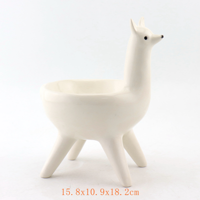 Custom Ceramic Llama Planter Custom Ceramic Llama Planter