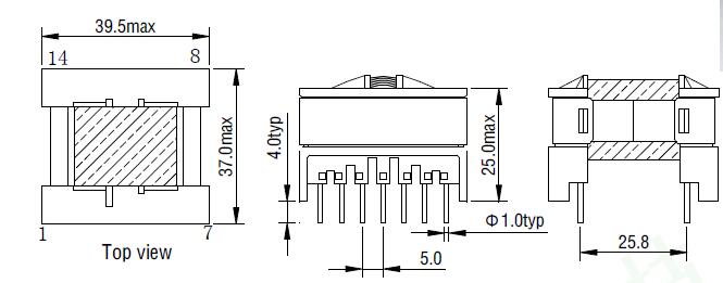 ETD29 high frequency transformer factory