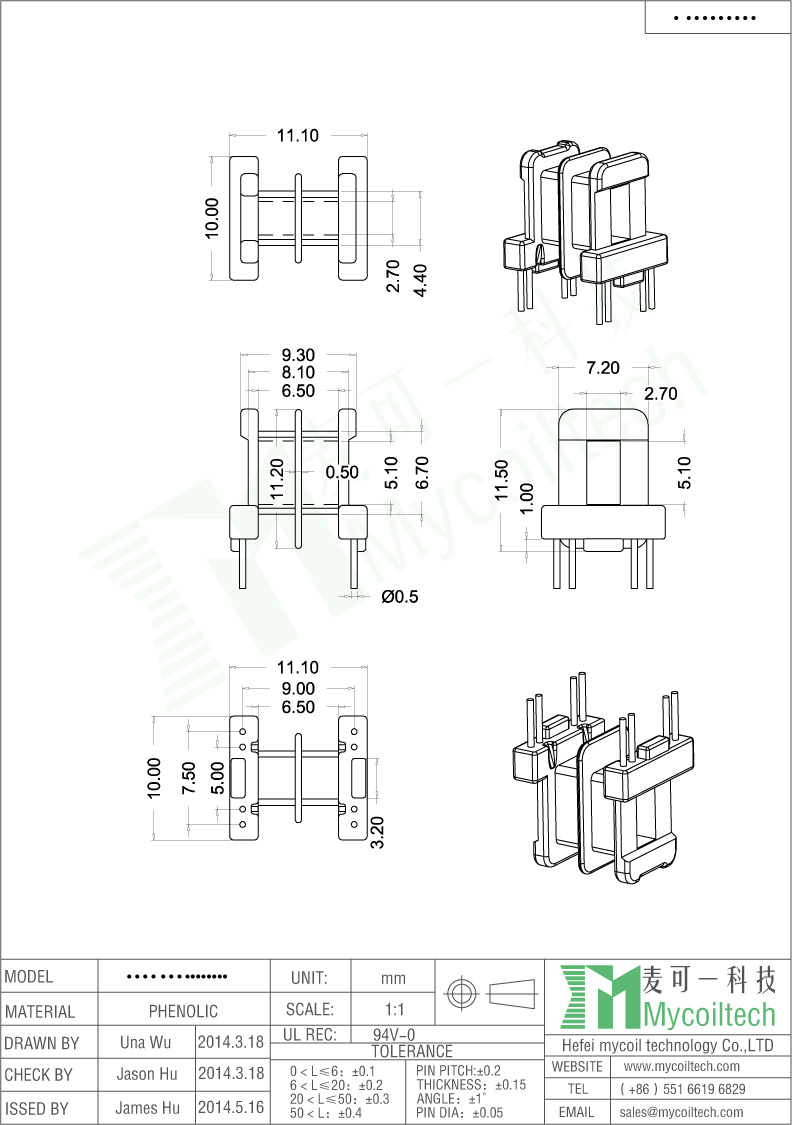 phenolic EE10 transformer bobbin supplier phenolic EE10 transformer bobbin supplier