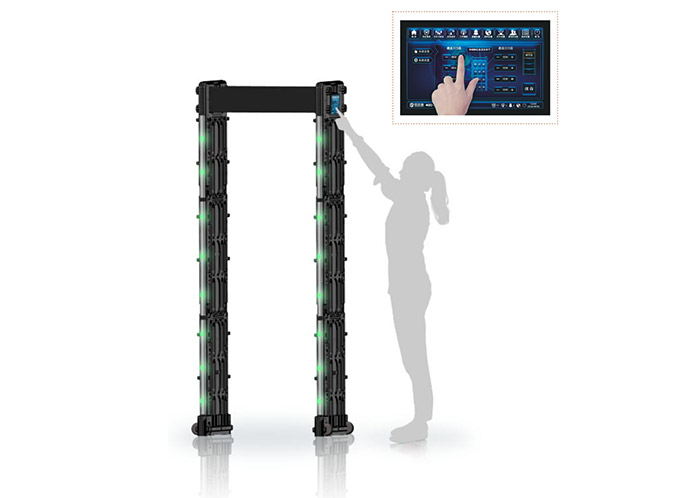 door frame metal detector with 7 inch LCD