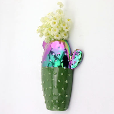 Ceramic Cactus Wall Vase Ceramic Cactus Wall Vase