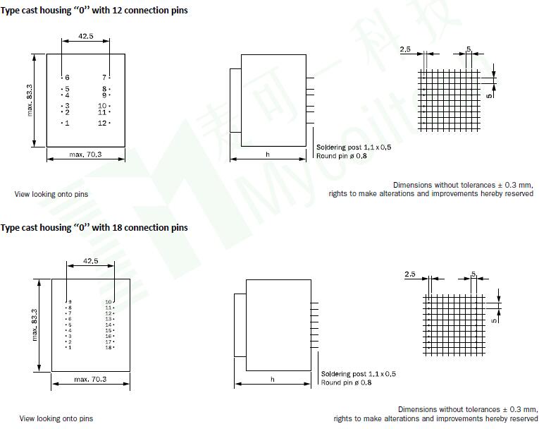 Encapsulated Transformer with EE, EI PCB Mount, Designed to Meet Different Requirements.