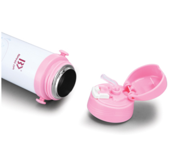 Children Water Bottle With Flip Straw Lid