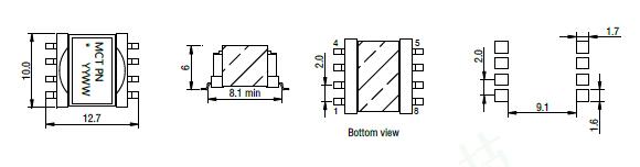 ER9.5 SMD high frequency transformer design