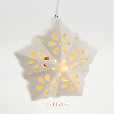 ceramic white ornaments