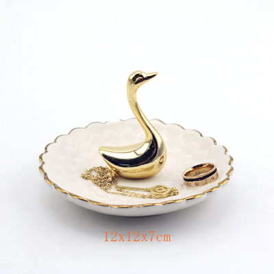 ceramic swan jewelry dish ceramic swan jewelry dish