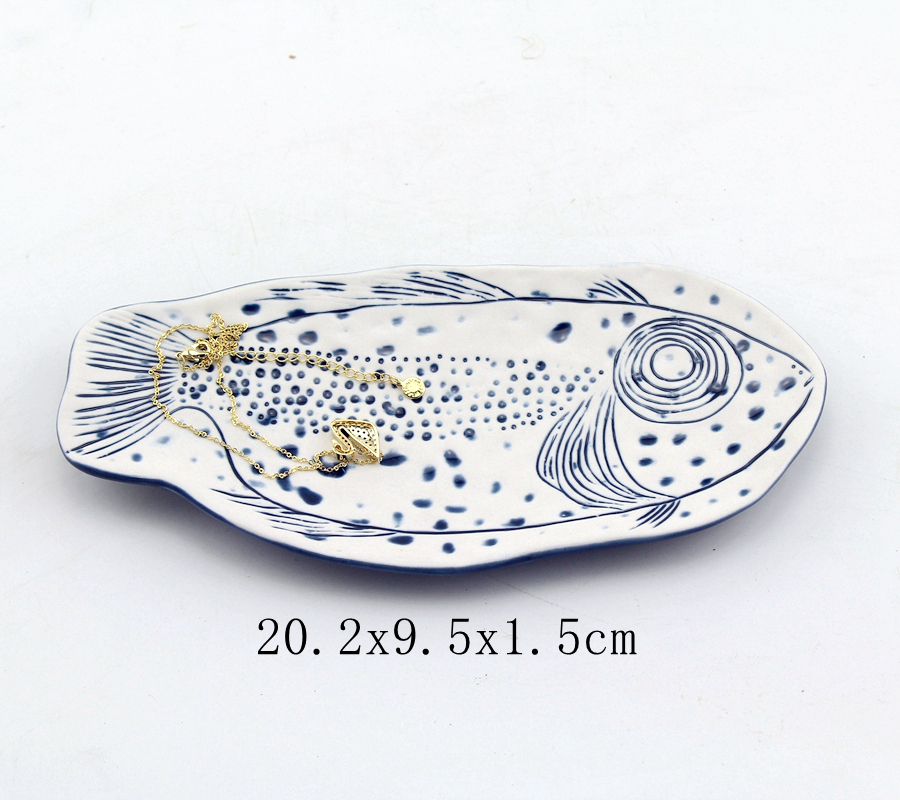 ceramic fish pen holder tray ceramic fish pen holder tray
