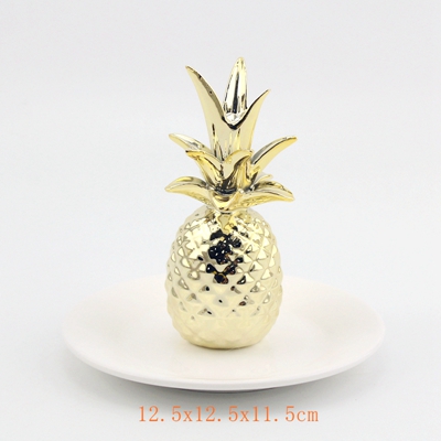 Stoneware Pineapple Jewelry Holder Stoneware Pineapple Jewelry Holder