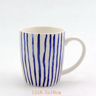 Porcelain Blue Stripes Mug Porcelain Blue Stripes Mug