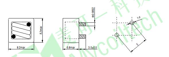 large current inductor with 1uH inductance